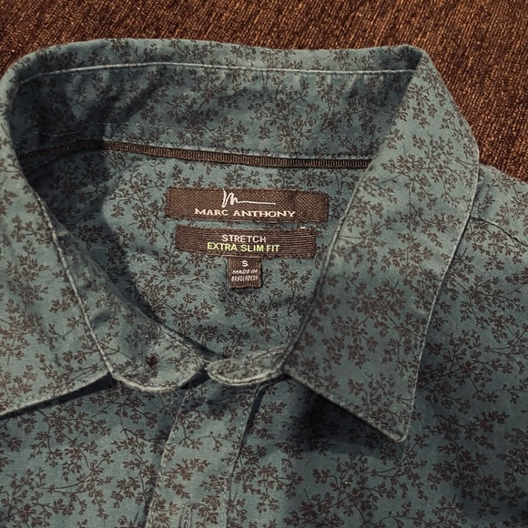 Teal long sleeve dress shirt , size small - Picture 1 of 3